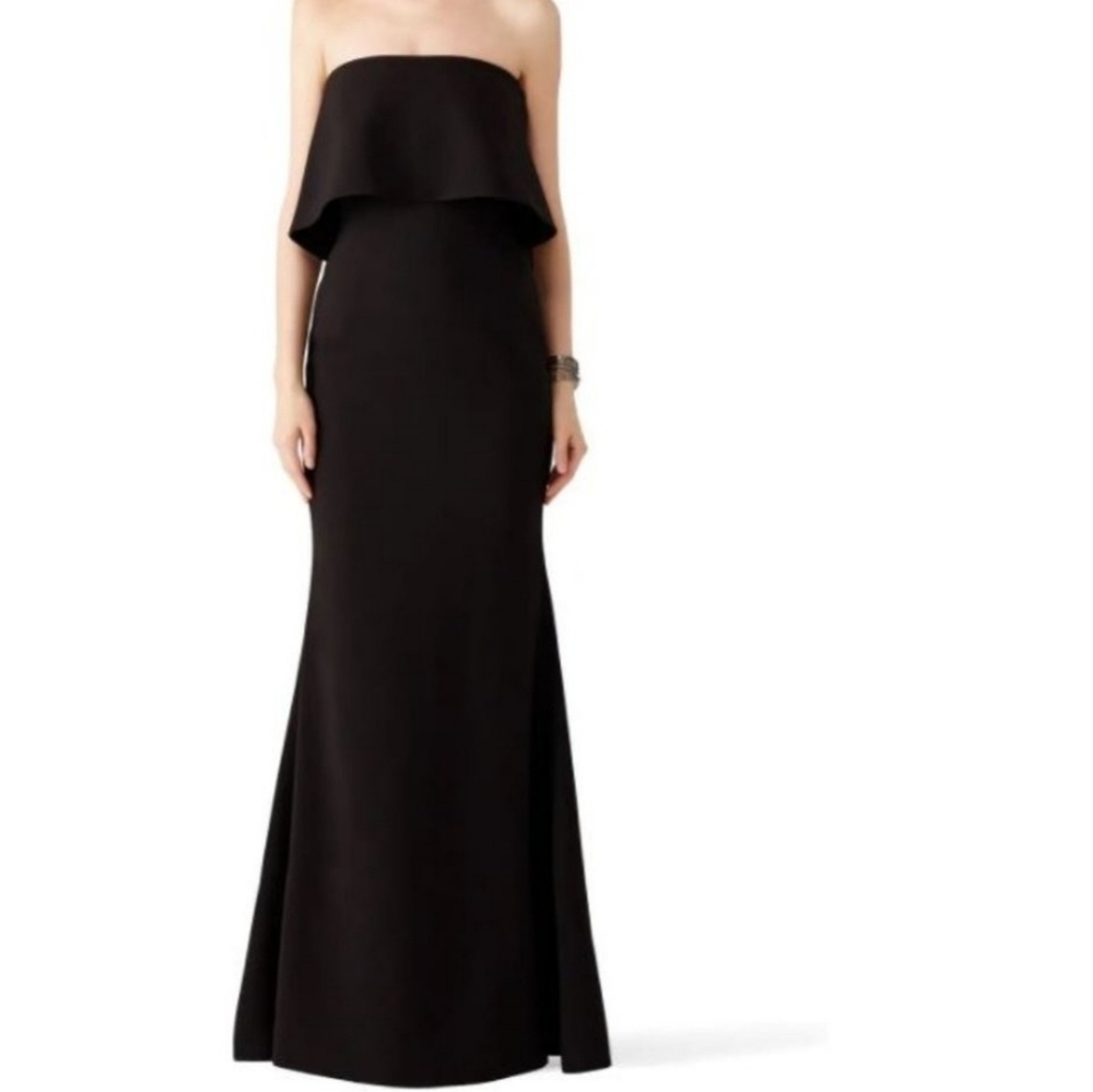Likely Revolve Driggs Popover Ruffle maxi strapless dress